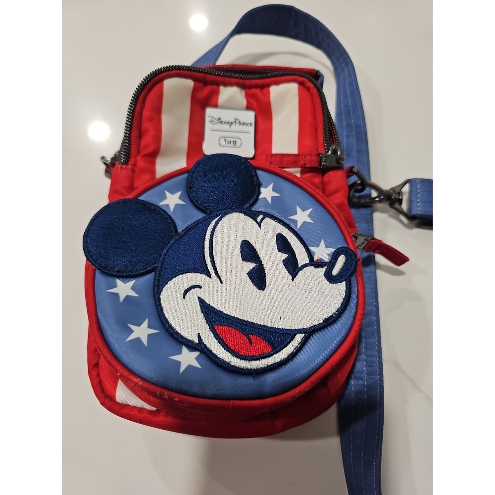 Disney Parks American Lug Mickey Red And Blue Cross Body